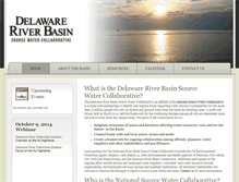 Tablet Screenshot of delawarebasindrinkingwater.org